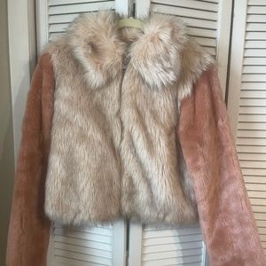 ASOS Multi-Pink Faux Jacket